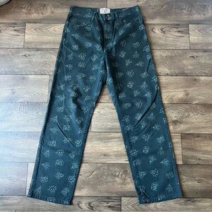 Carhartt WIP x Stray Rats Smith Canvas Pants Duck Blue Size 32x32 NEW